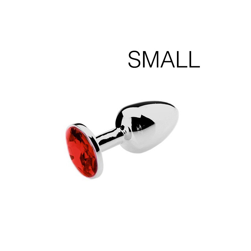 Generique Plug bijou Spolly Small - Rouge 6 x 2.7cm